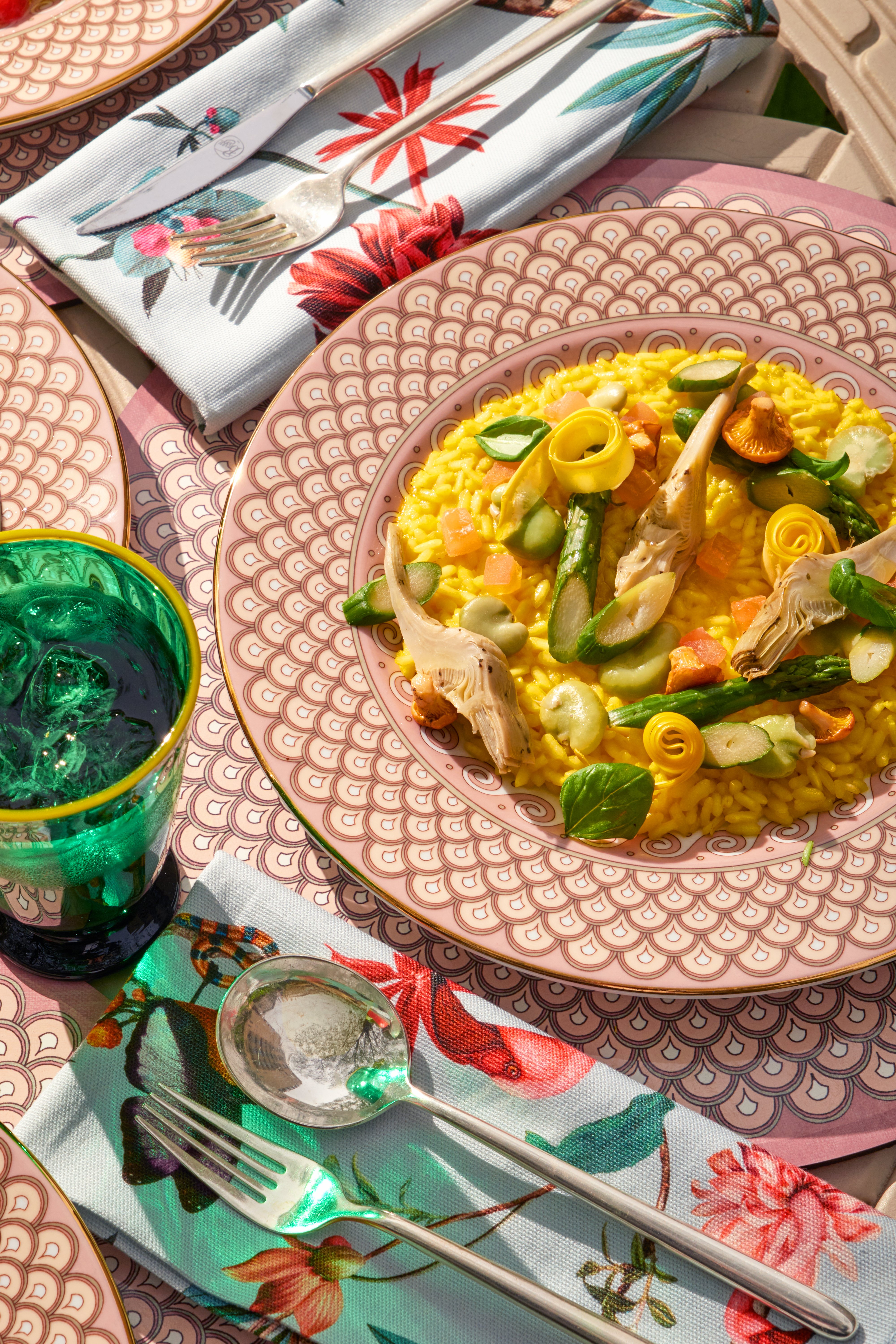 La Double J Summer Garden at The Dorchester RISOTTO GIARDINO ‘MILANESE STYLE’