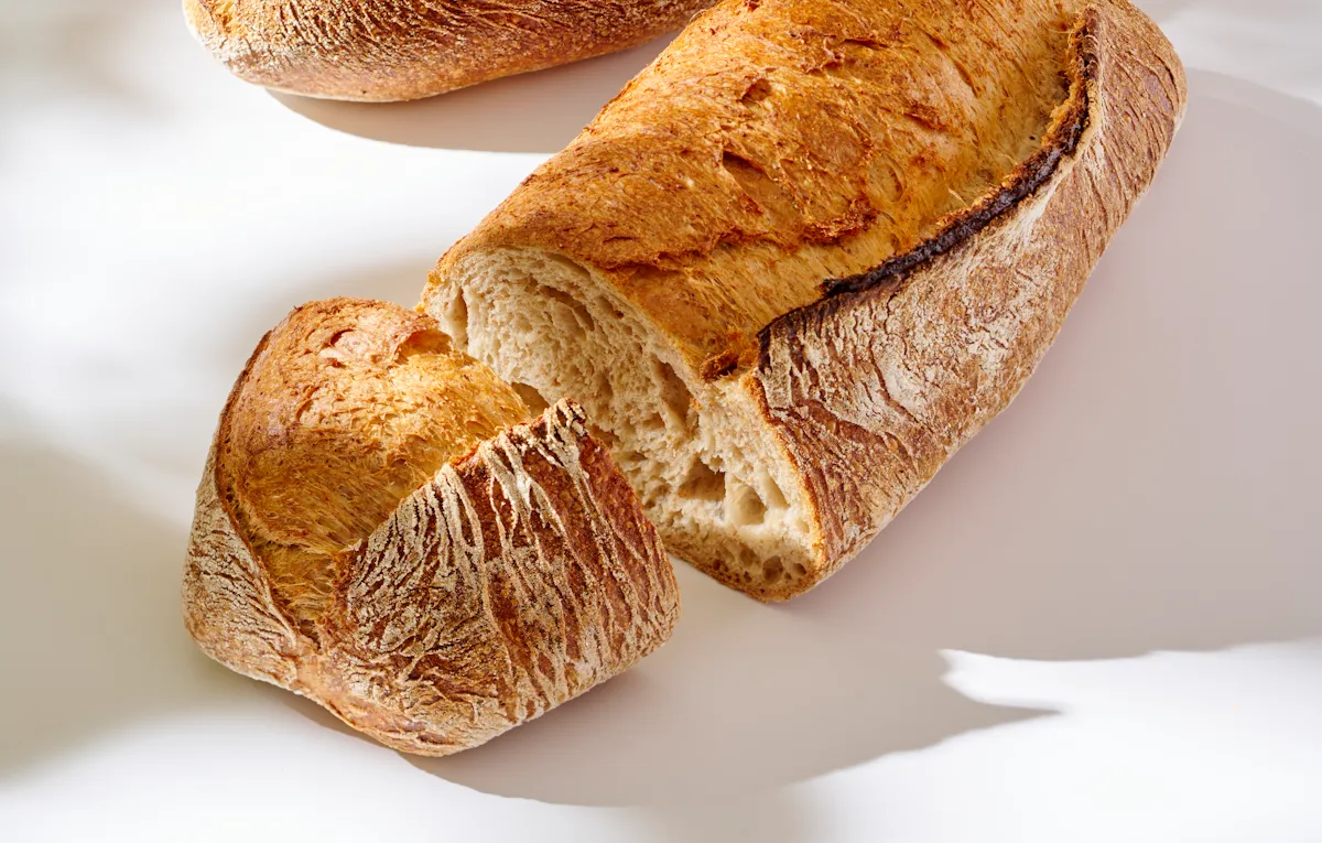 A close up to the sourdough bread