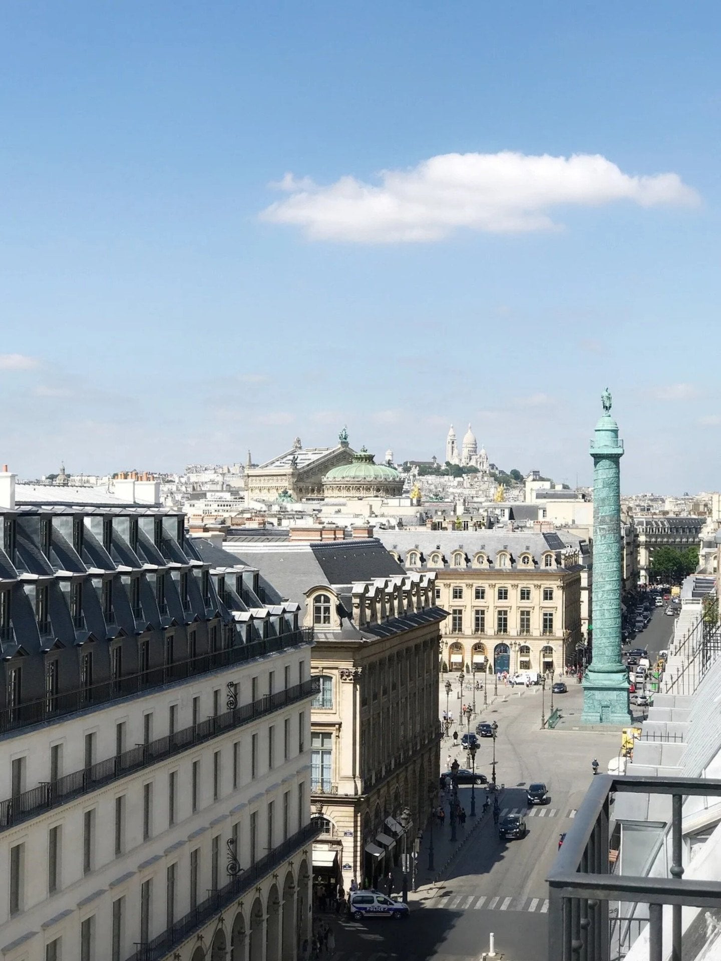 View of the rue de Castiglione showing Place Vendôme