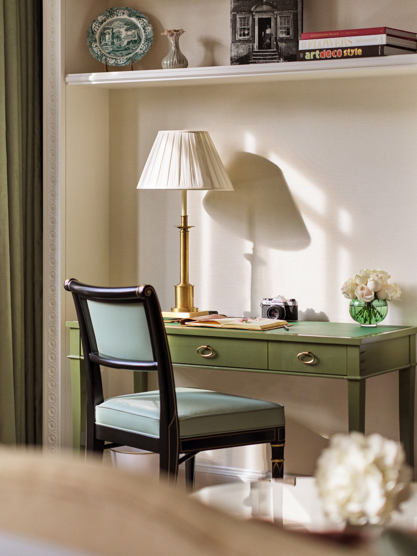 Executive Park View room at The Dorchester desk