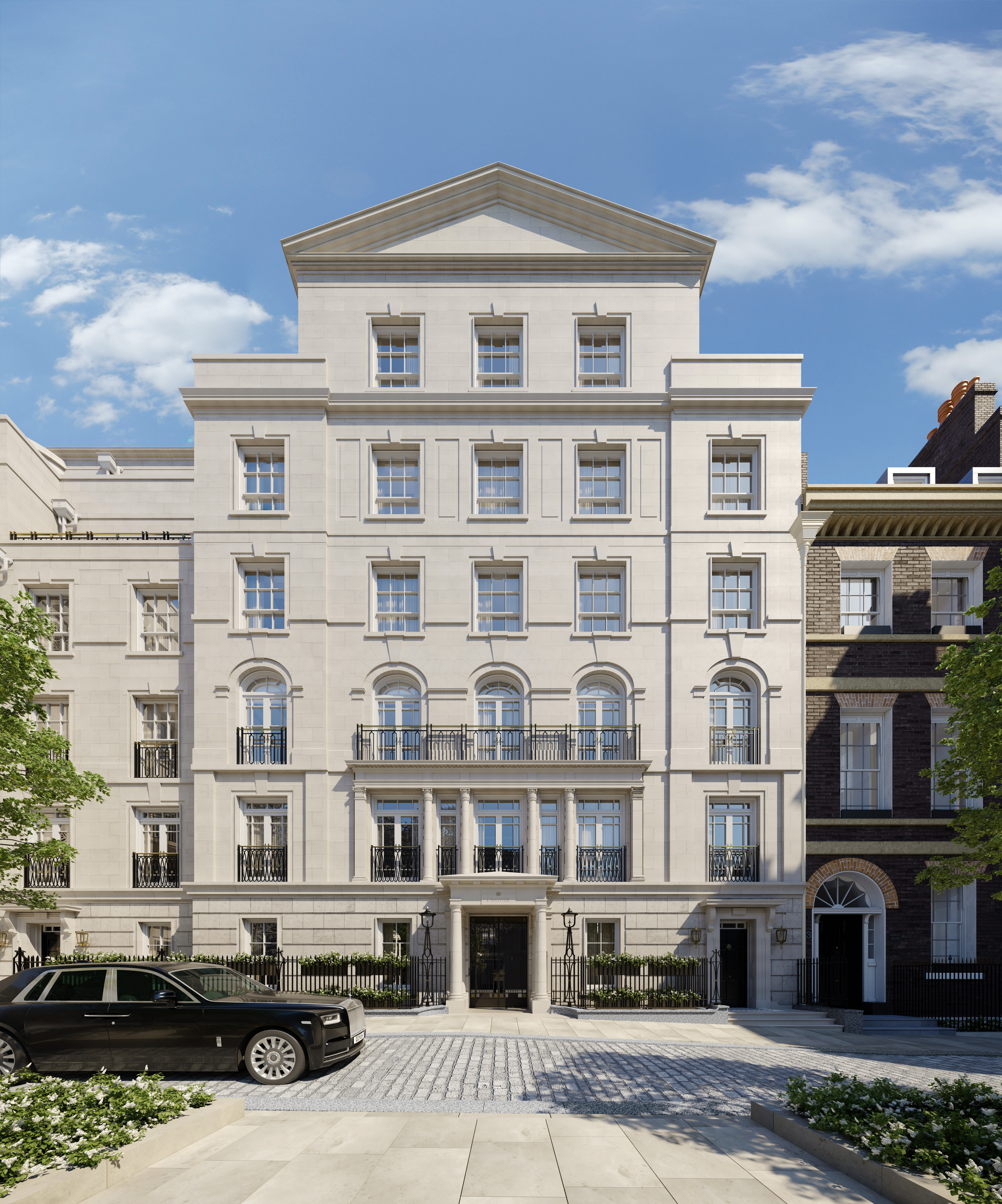 Front view of 1 Mayfair residences