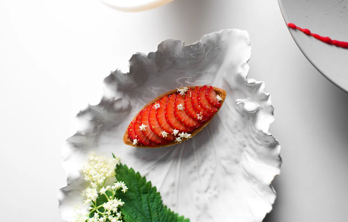 Strawberry Dessert from Alain Ducasse at The Dorchester