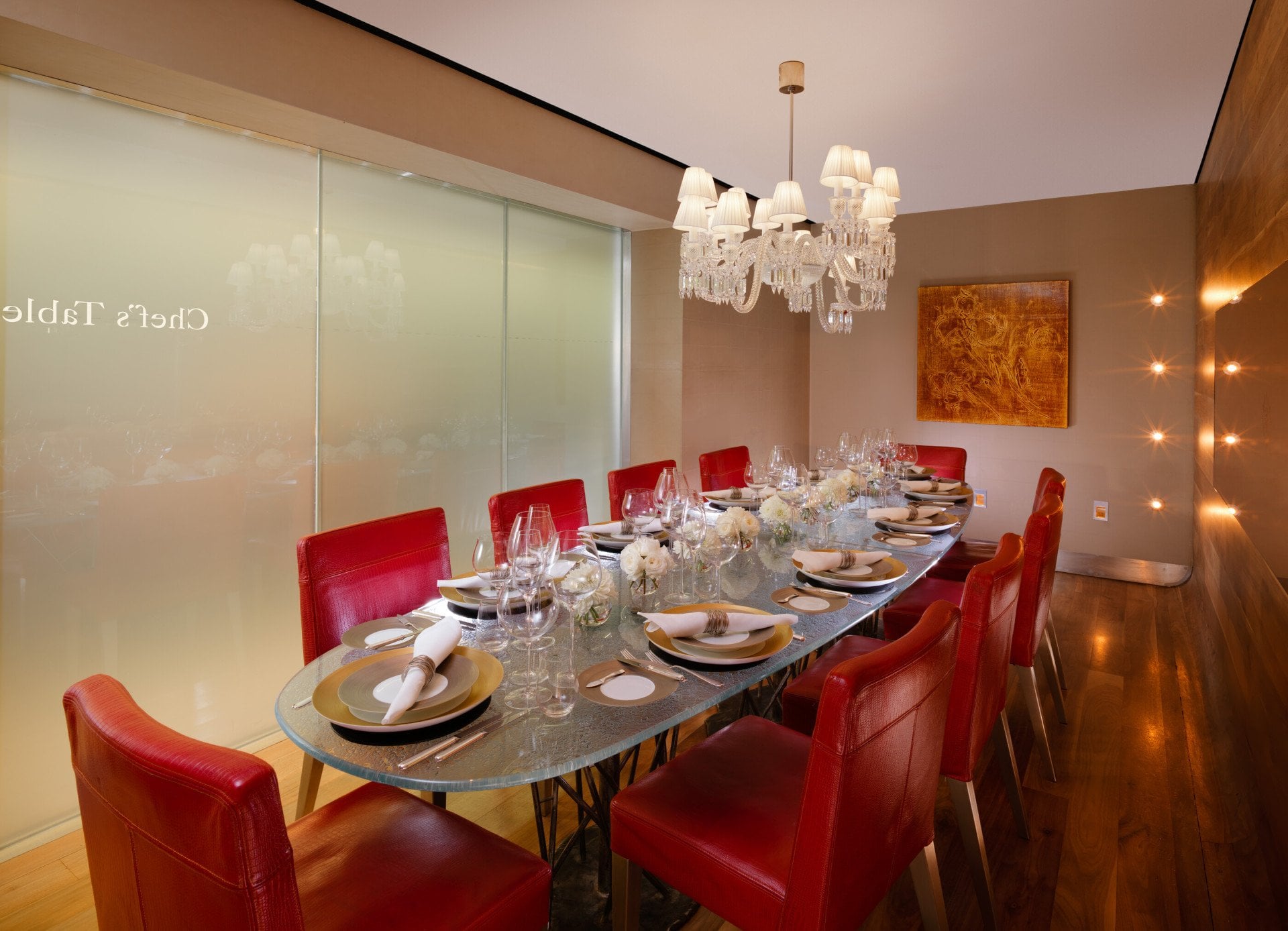The Dorchester-Chef's Table-opaque glass