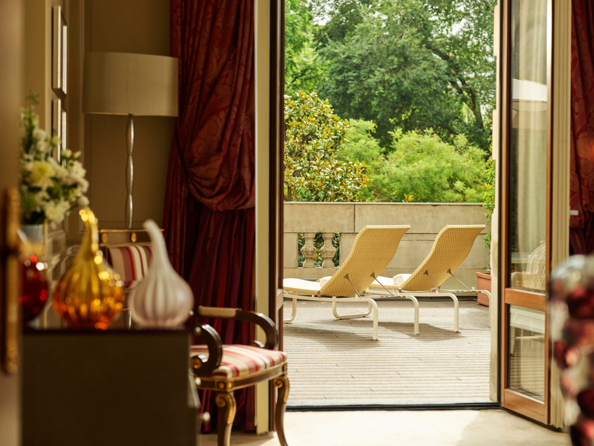 view of suite terrace with chairs