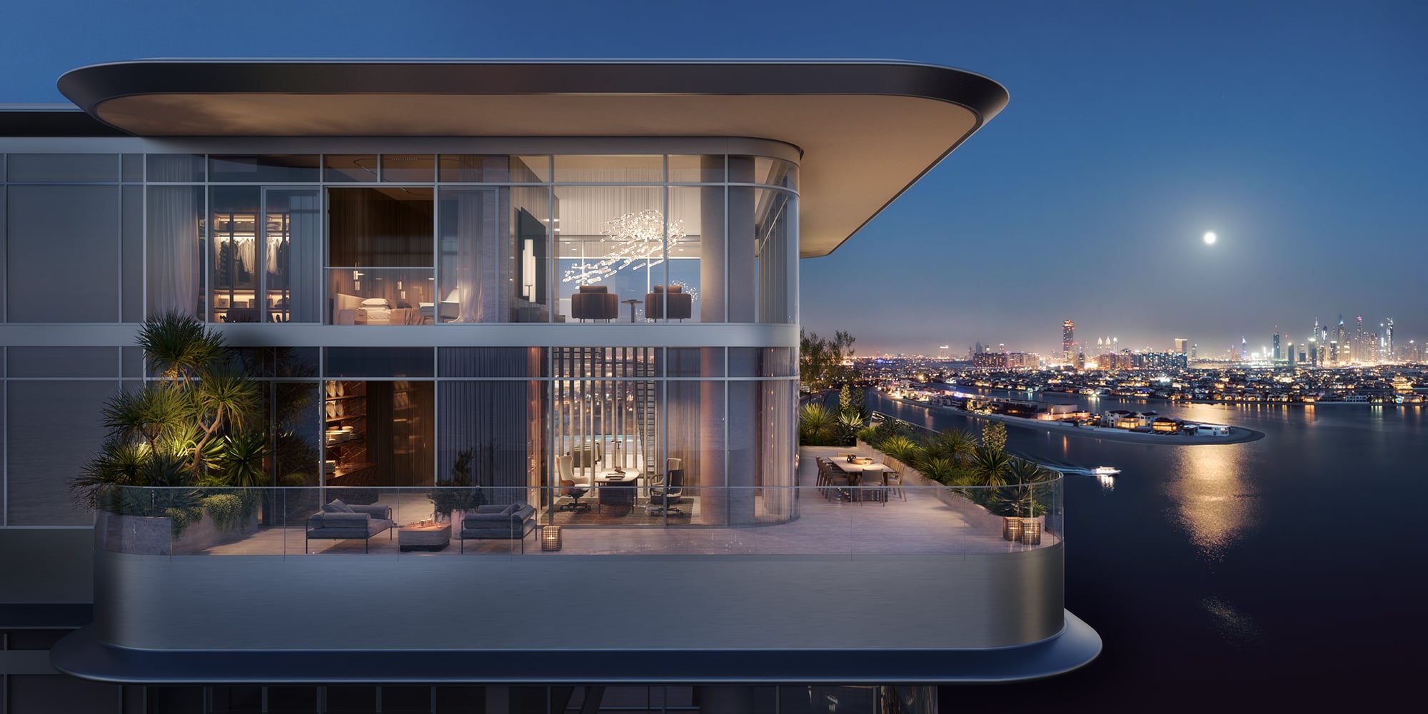Orla Infinity Residences building exterior CGI, Dubai