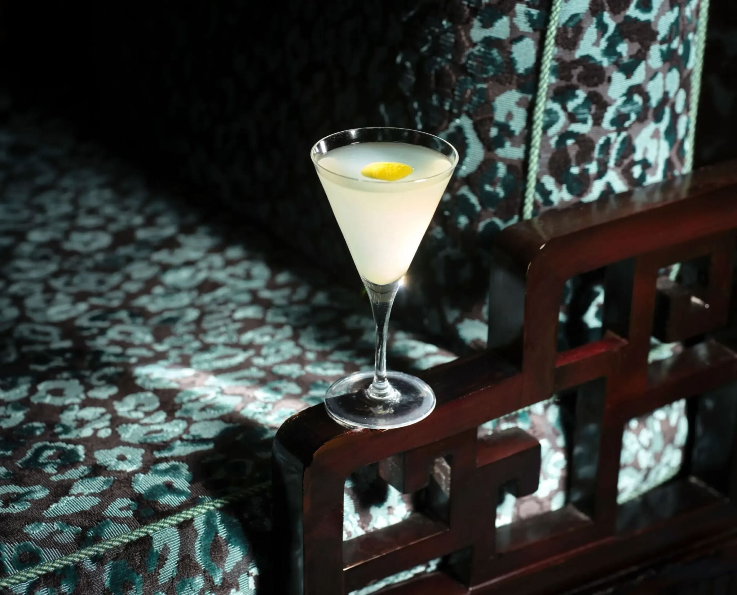 Bar & Cocktails at China Tang at The Dorchester in rich, moody lighting